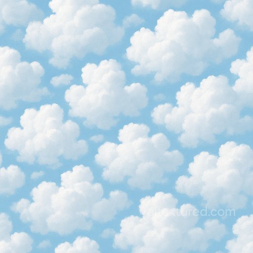 Fluffy Cumulus Seamless Texture seamless Clouds PBR texture