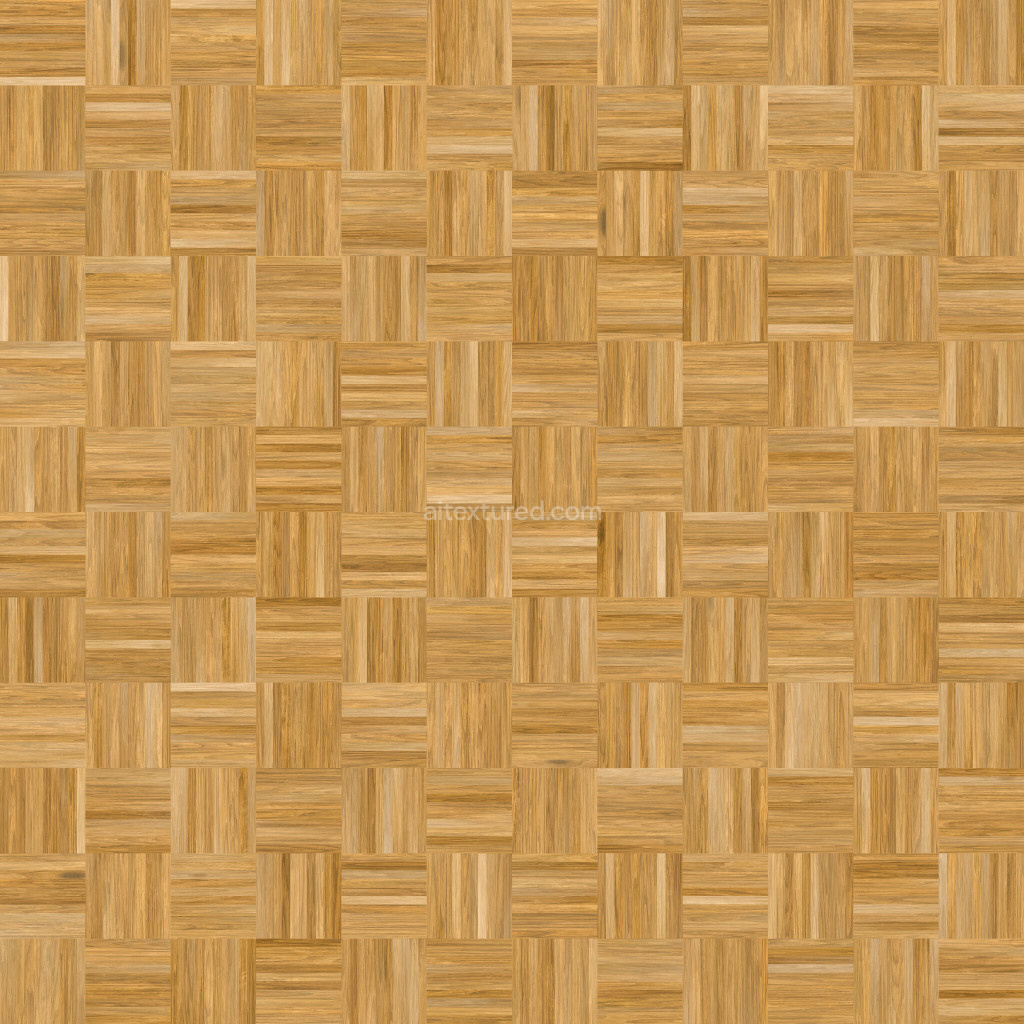 Seamless wood floor PBR texture with natural grain pattern