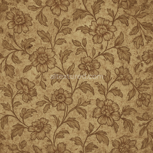 Dirty Floral Pattern Texture Seamless 1024X1024