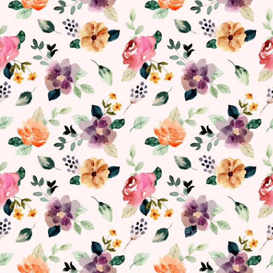 with Soft Watercolor Floral Patterns in Pastel Colors Floral texture preview