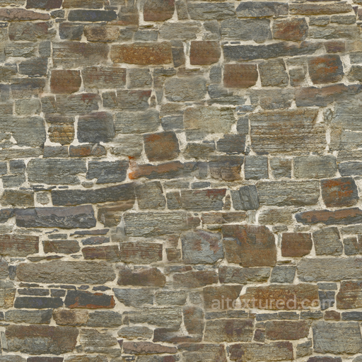 Castle Wall - Wall Variation Castle Wall Rough seamless Rock PBR texture