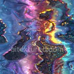 seamless Seamless 3D PBR Texture of Iridescent Glossy Paint with Fluid Ripples texture 8k free download PBR