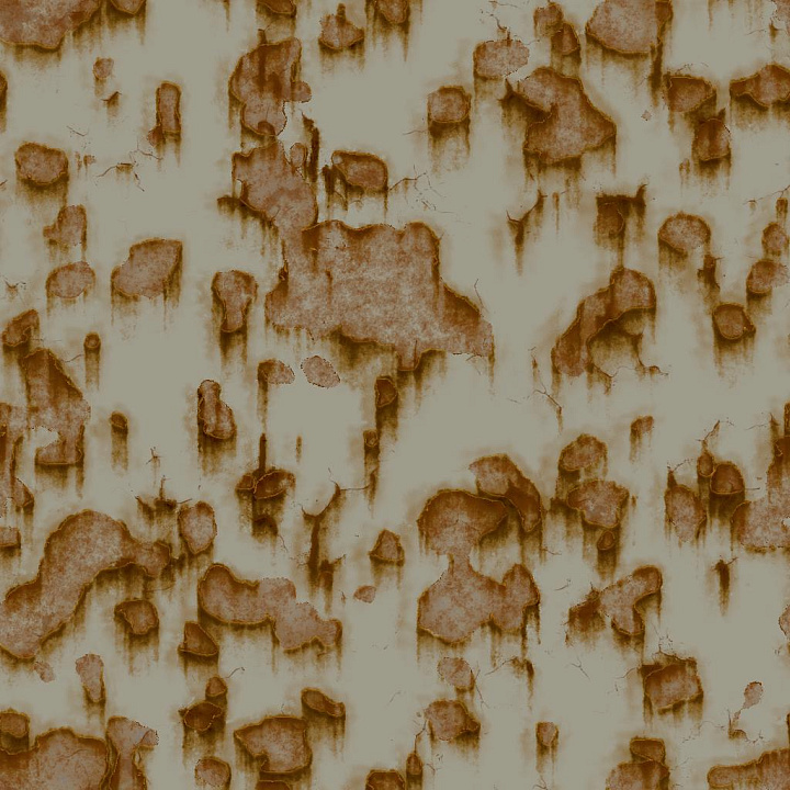 Chipped Paint with Dripping Rust seamless PBR texture preview