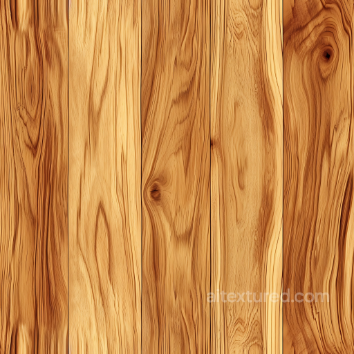 Light Oak Wood Planks Texture with Natural Grain and Knots seamless Wood PBR texture