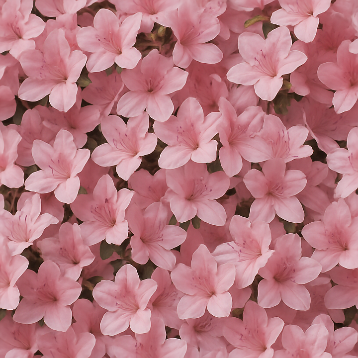 Azalea Cluster Flower Garden Flower Petals Closeup Natural Lighting seamless PBR texture preview