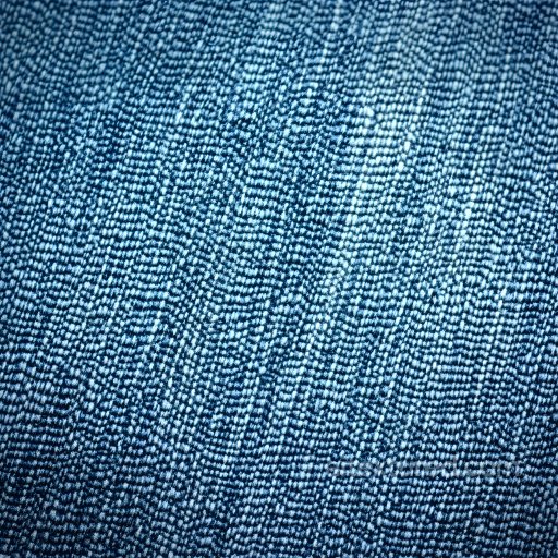 Cracked Denim Fabric PBR Texture with Distressed Blue Worn Pattern seamless Denim jeans PBR texture