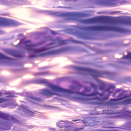 Water PBR Texture Featuring Soft Purple Stylized Rippled Surface seamless Water PBR texture