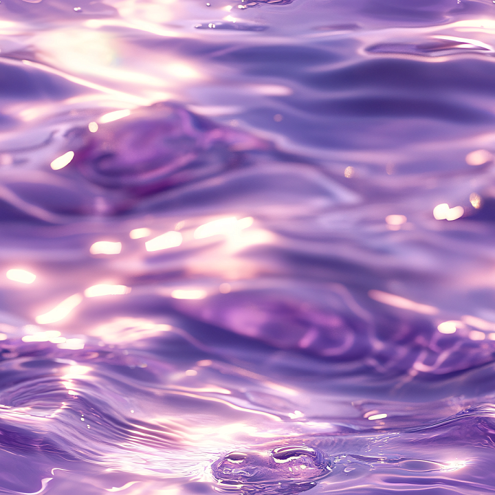 Water Featuring Soft Purple Stylized Rippled Surface seamless PBR texture preview