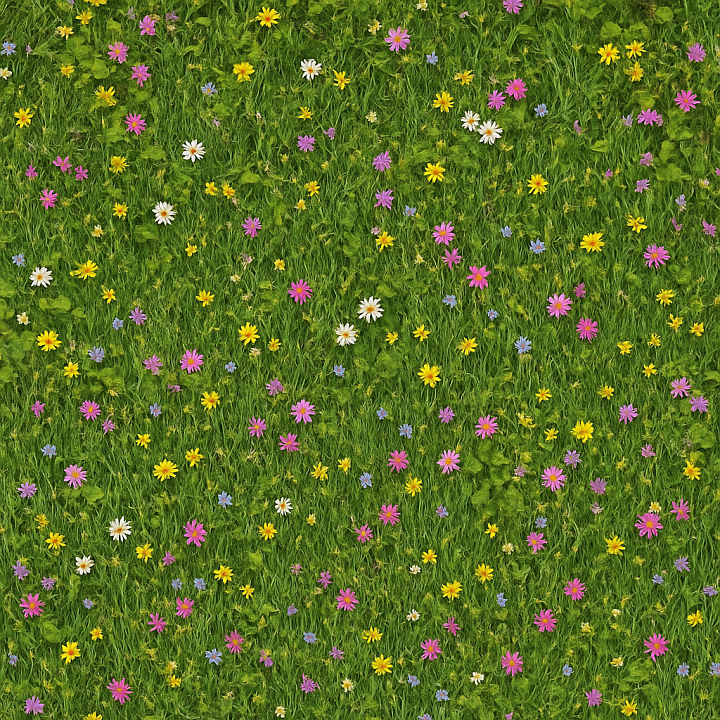 Detailed Meadow seamless PBR texture preview