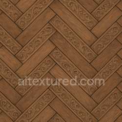 seamless Ornate Herringbone Parquet Texture Seamless texture 8k free download PBR