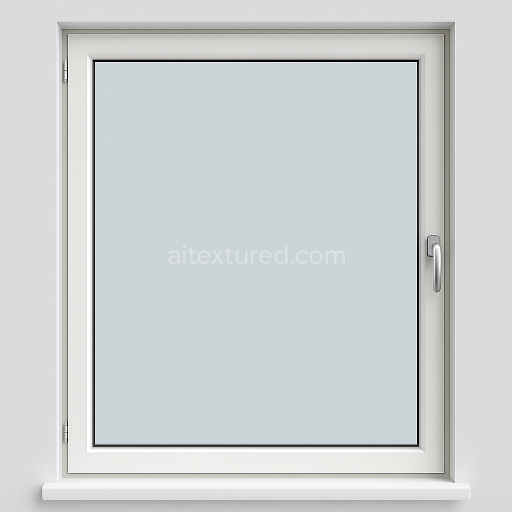 Seamless 8k PBR 3d texture of modern window with smooth clear glass and sleek window frame