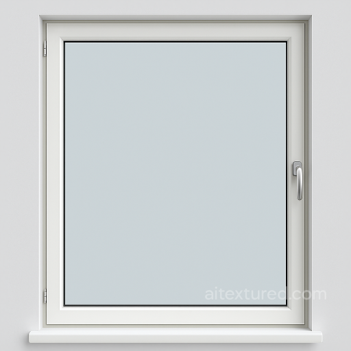 Seamless 8K PBR 3D texture of modern window with smooth clear glass and sleek window frame seamless Window PBR texture
