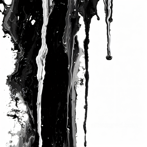 Alcohol Ink PBR Texture Featuring Black & White Fluid Drips and Intricate Veins Alcohol ink texture preview