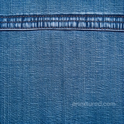cracked denim fabric PBR texture with stitched detailing seamless Denim jeans PBR texture