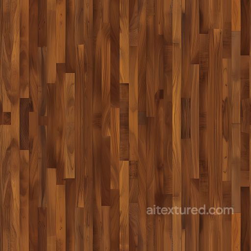 Rustic Cherry Wood Floor Texture with Mixed Grain Patterns seamless Wood PBR texture