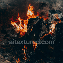 seamless High-Resolution Charred Wood Texture with Burnt Surface texture 8k free download PBR