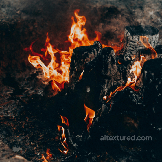 Charred Wood Texture with Burnt Surface Wood texture preview