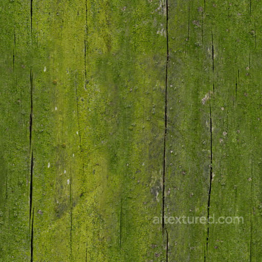 Moss Wood Moss - Moss Planks Rough Old Green Wood seamless Wood PBR texture