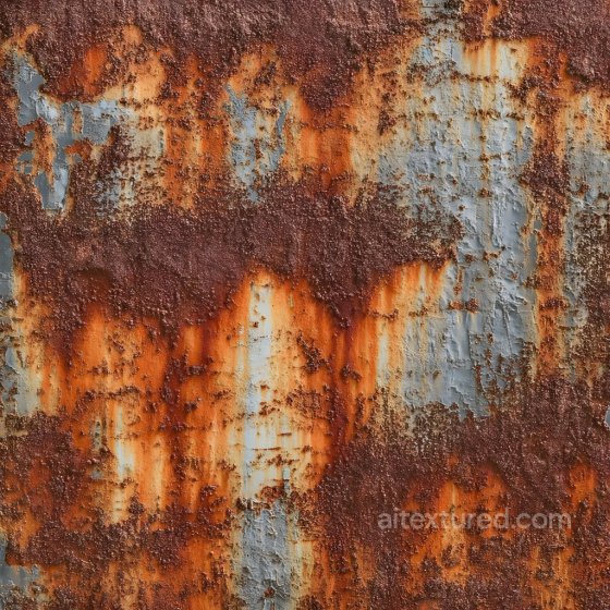 Rusty Metal Texture with Detailed Cracks, Rust, and Peeling Paint Rust texture preview