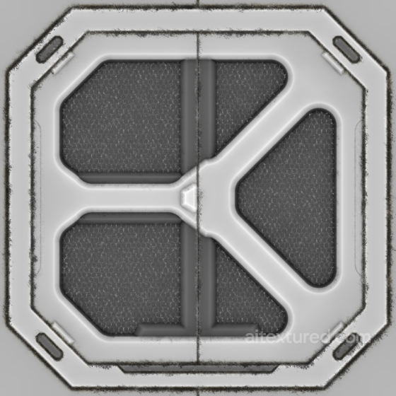 Archviz Door Metal Misc Sci Scifi Substance - Seamless PBR Texture Sci-fi texture preview