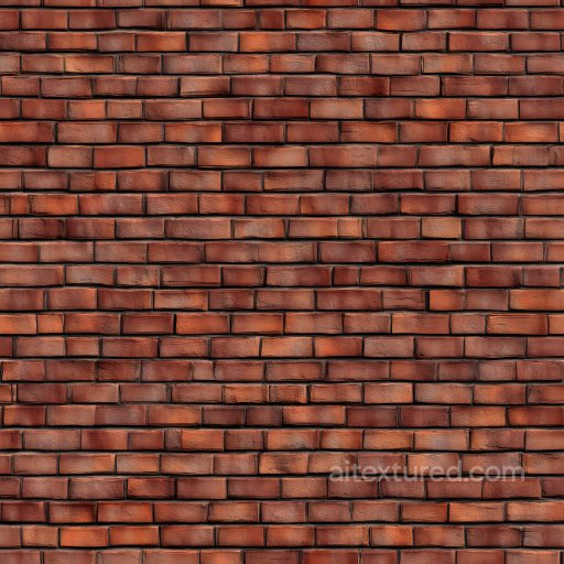 Cracked Red Brick Wall PBR Texture with Natural Wear and Rough Surface seamless Brick PBR texture