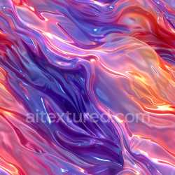 seamless Seamless 3D PBR Glossy Fluid Wave Texture in Purple and Pink texture 8k free download PBR