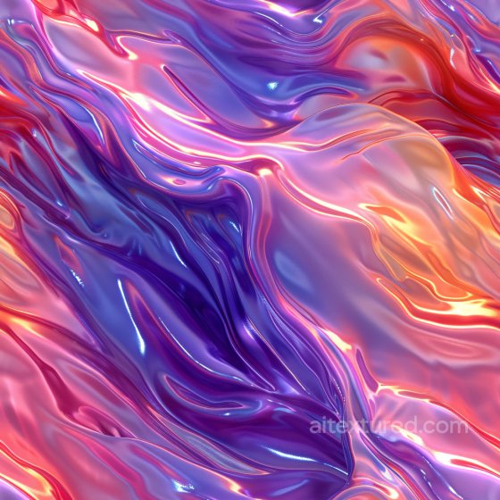 Glossy Fluid Wave Texture in Purple and Pink Glossy texture preview