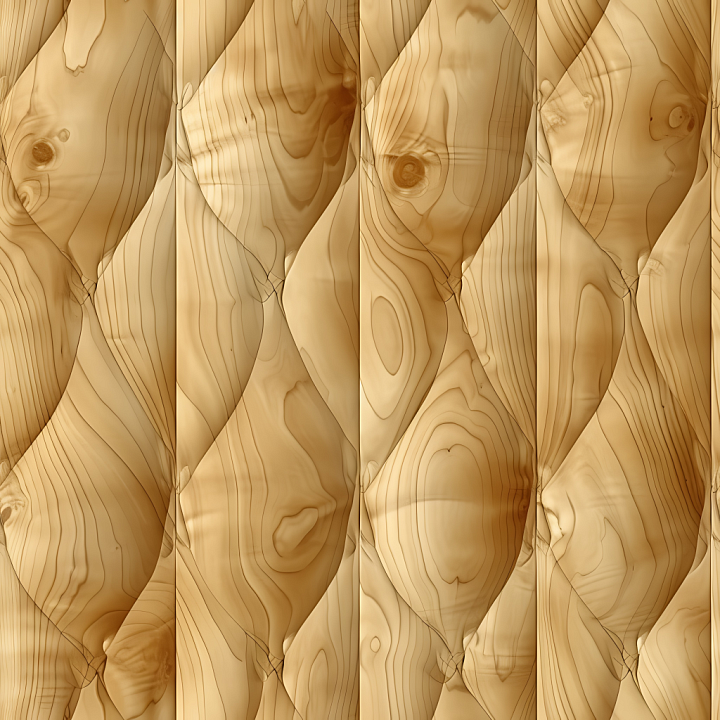 Light Pine Wood Planks with Natural Knots and Grain seamless PBR texture preview
