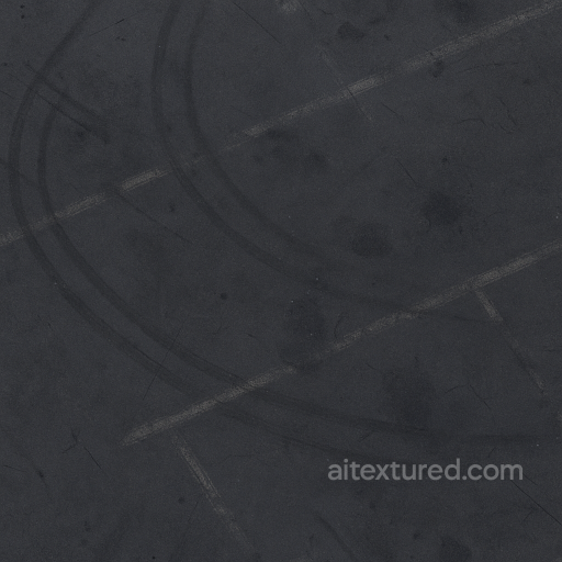Asphalt Smooth Dark Asphalt With Tire Marks And Oil Stains seamless Park pavement PBR texture