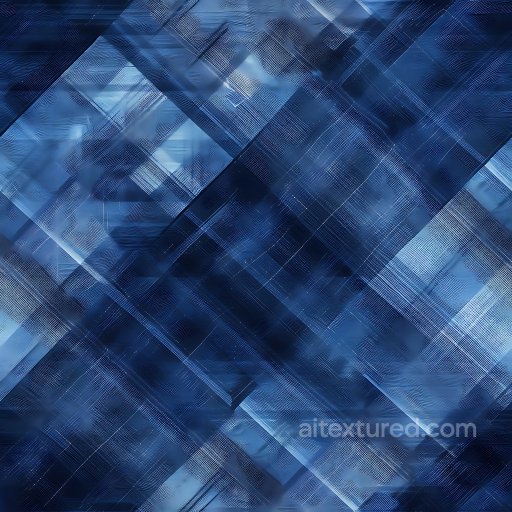 Seamless 3D PBR Textured Blue Brushed Metal Plaid Panels Texture texture preview