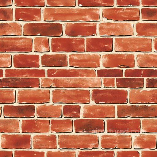 Cracked Red Brick Wall PBR Texture with Weathered & Chipped Details seamless Brick PBR texture