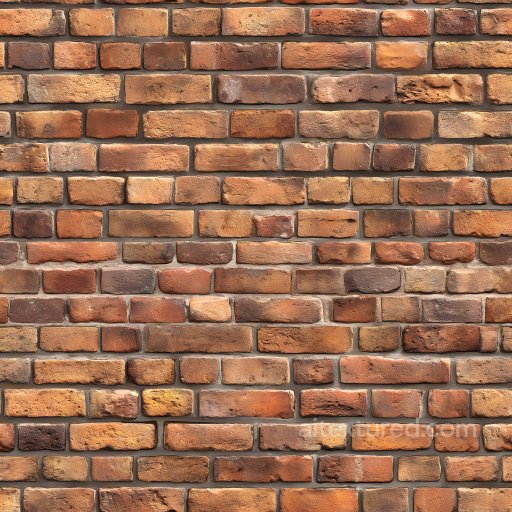 Cracked and Weathered Multi-tone Brick Wall Seamless Texture seamless Brick PBR texture