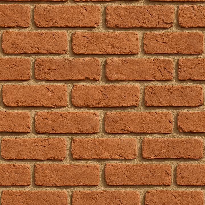 Detailed Clay Brick seamless PBR texture preview