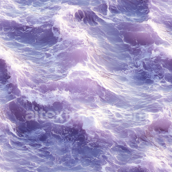 seamless Seamless 3D Water PBR Texture Featuring Stylized Purple Ocean Waves with Foam texture 8k free download PBR
