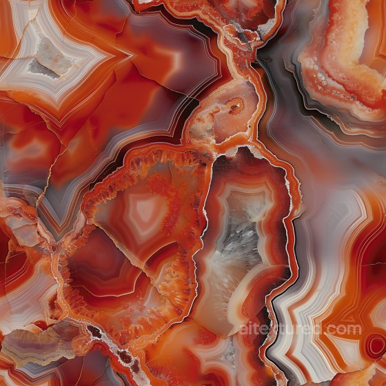 Red Agate Natural Marble PBR Texture with Organic Layered Patterns Marble texture preview