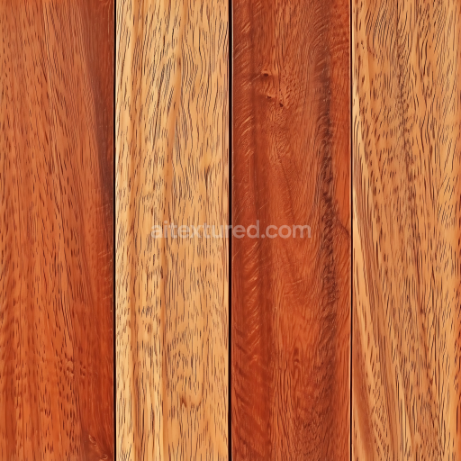 Seamless 3D Natural Satin Wood Planks PBR Texture with Fine Grain and Warm Tones