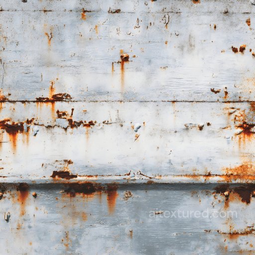 Rust Texture of Rusted Metal Surface with Holes, Cracks, and Corrosion texture preview