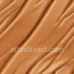 seamless Seamless 3D PBR Light Brown Pebbled Leather Texture with Quilted Stitched Panels texture 8k free download PBR