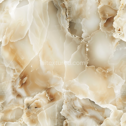 Seamless 3D PBR Crema Bella Marble Texture with Soft Creamy Veins