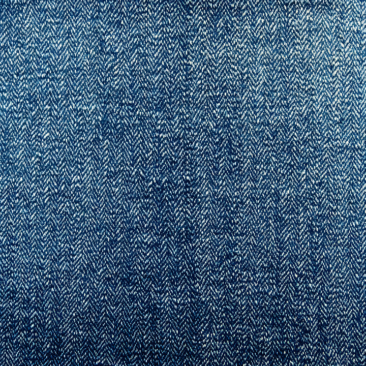 Cracked Denim Fabric with Worn Blue Pattern seamless PBR texture preview