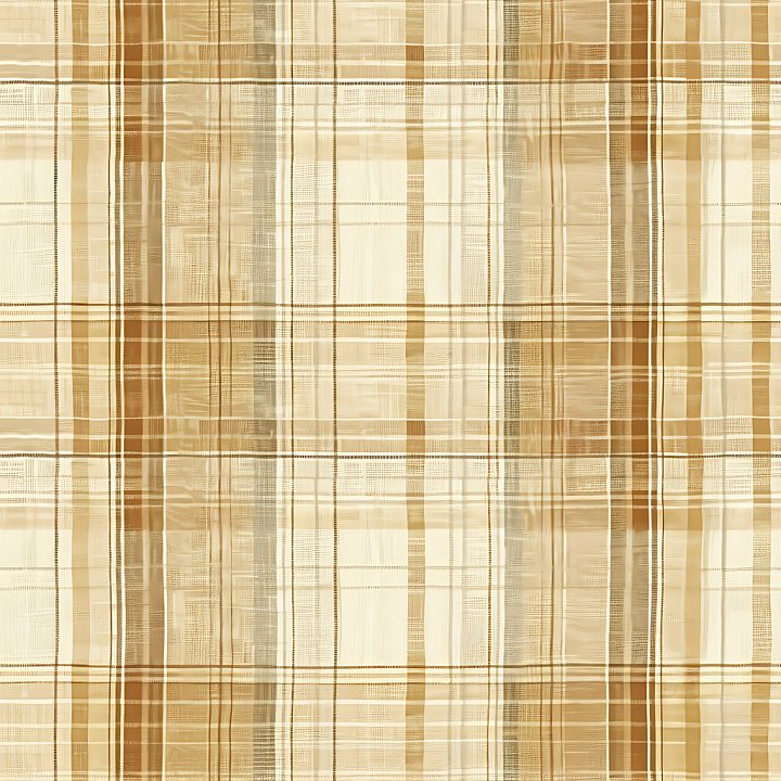 Plaid Fabric in Warm Beige and Brown Tones seamless PBR texture preview