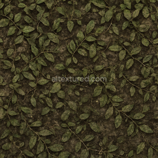 Dirty Dense Foliage Texture Seamless 1024X1024