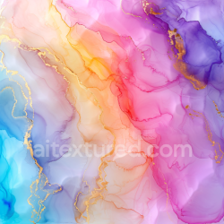seamless Seamless 3D Alcohol Ink PBR Texture with Pastel Fluid Waves and Gold Veins texture 8k free download PBR