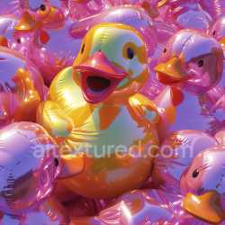 seamless Seamless 3D Inflated PBR Texture of Glossy Inflated Rubber Duck Balloons texture 8k free download PBR