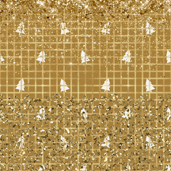 All Christmas Digital paper of Gold Glitter Grid with White Christmas T… seamless PBR texture preview