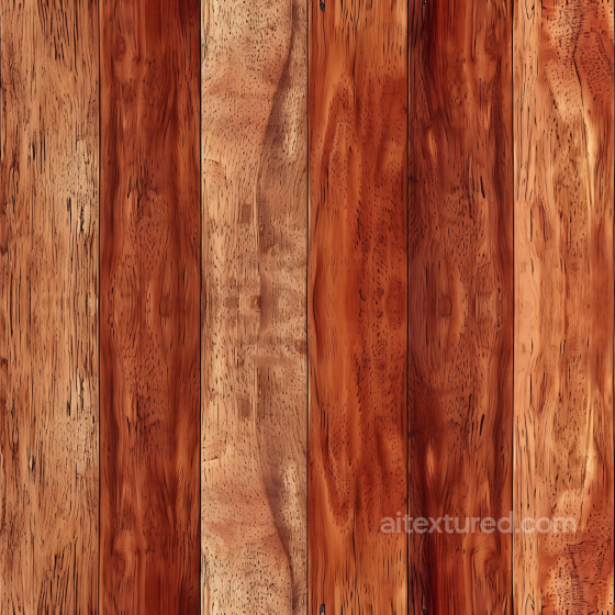 Exotic Mahogany Wood Planks Seamless Texture with Rich Grain and Warm Tones Wood texture preview