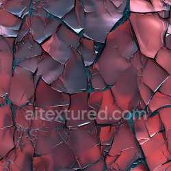 seamless Seamless 3D Cracked Paint PBR Texture Featuring Deep Fractures and Jagged Chipped Edges in Dark Red texture 8k free download PBR