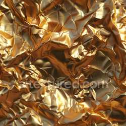 seamless Seamless 3D PBR Glossy Gold Crumpled Foil Texture with Fine Grain Detailing texture 8k free download PBR