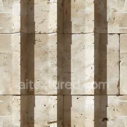 seamless Seamless 3D Beige Stone Wall PBR Texture Featuring Vertical Shadowed Panels texture 8k free download PBR