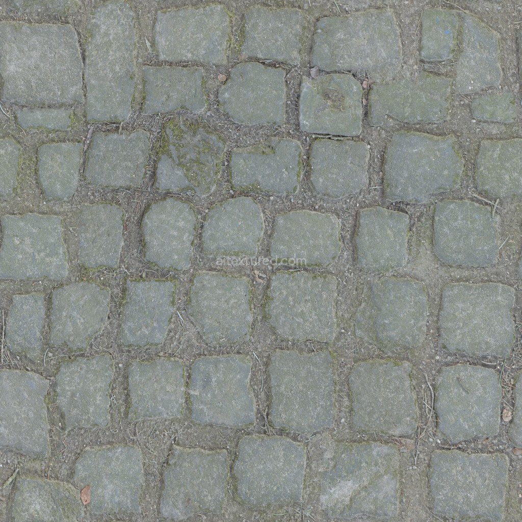 Seamless paving stones texture for PBR applications